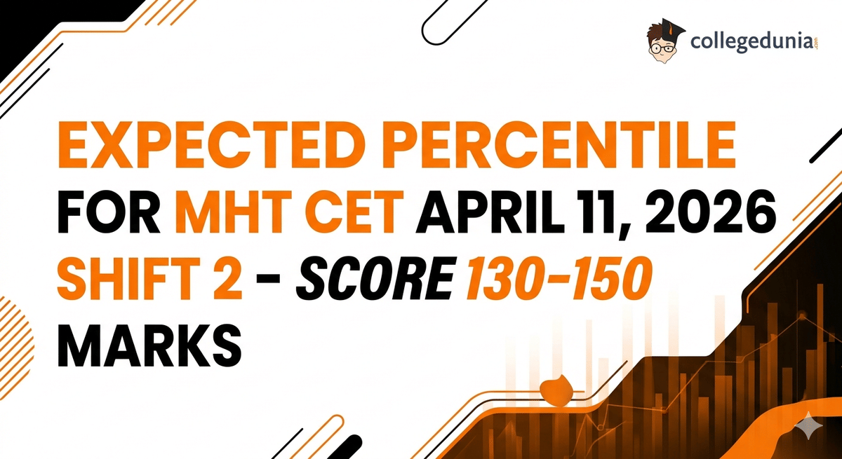 Expected Percentile for MHT CET April 11, 2026 Shift 2 - Score 130-150 Marks