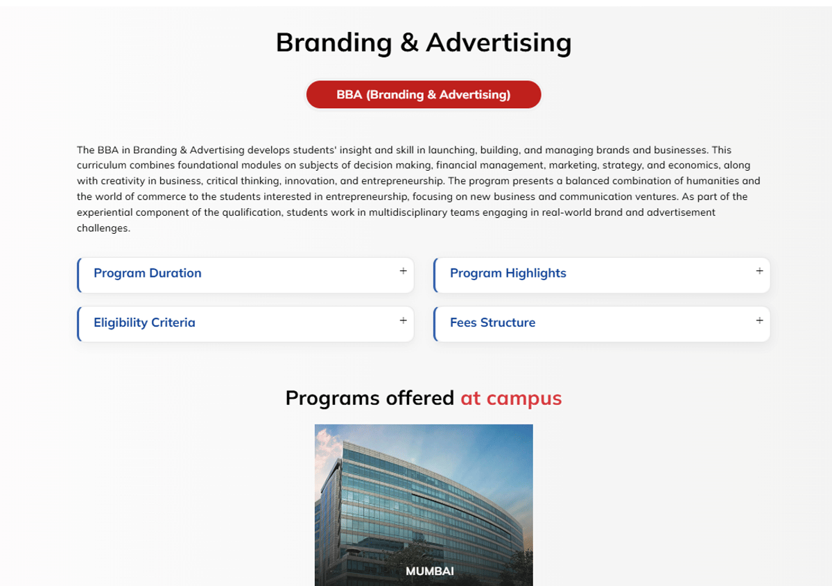 NMIMS Campuses Offering BBA Branding and Advertising through NPAT 2026