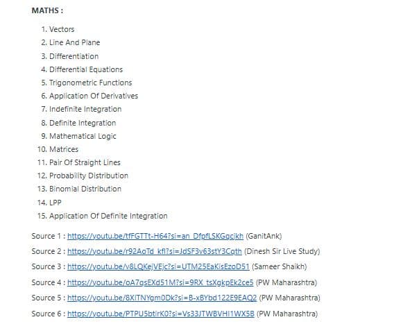 Reddit Discussions on Most Repeated MHT CET Chapters