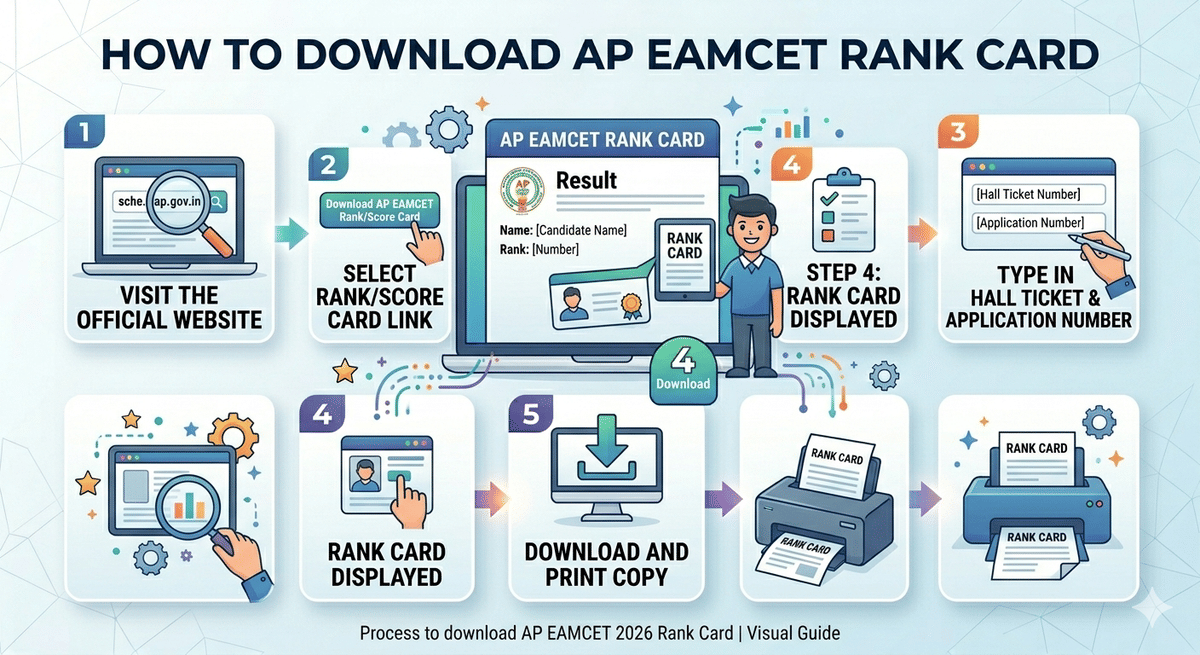 AP EAMCET Result 2026: How to Download Rank Card