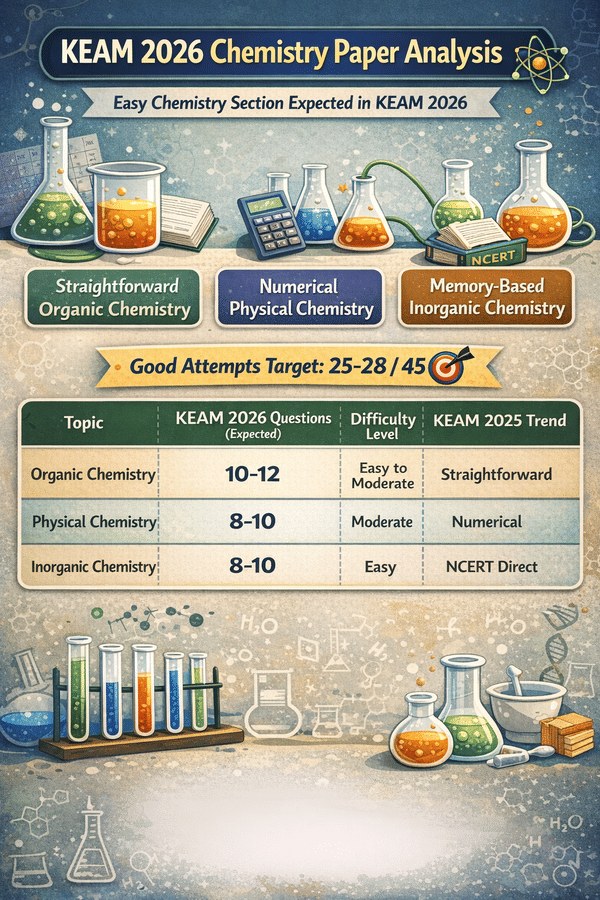 Chemistry Expected Paper Analysis for KEAM 2026