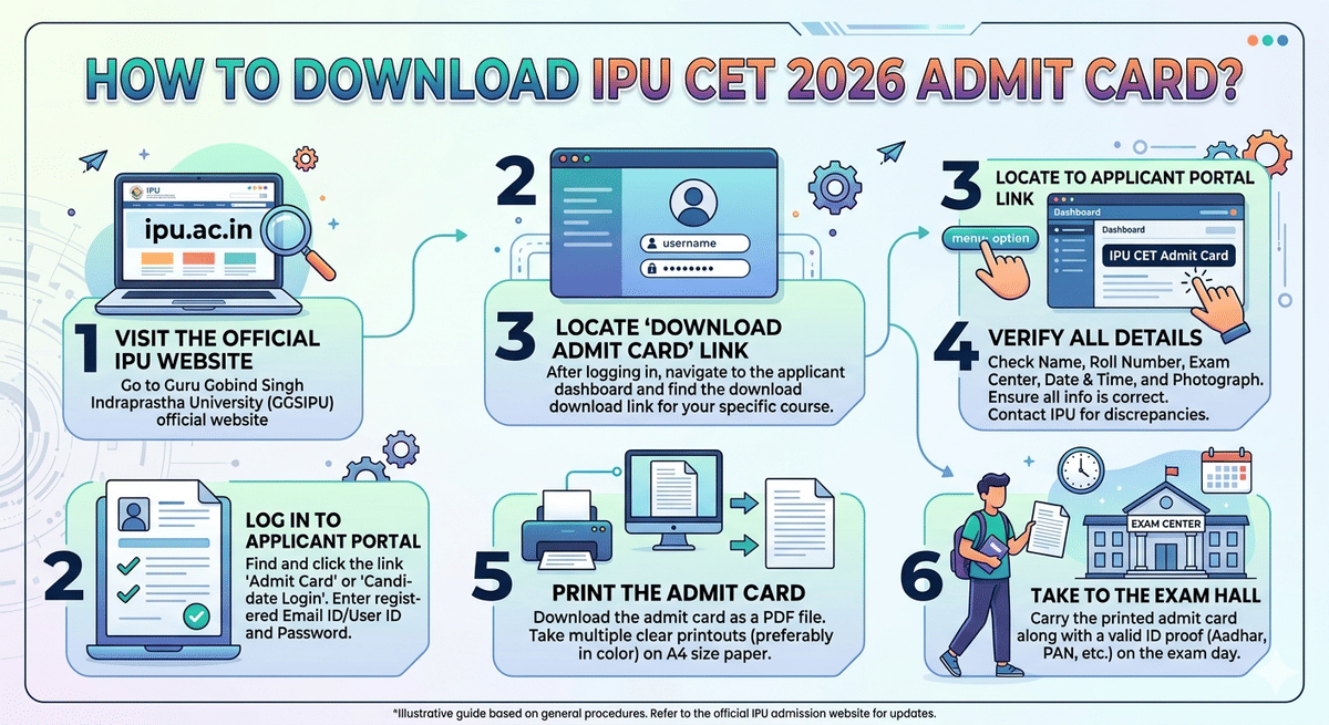 How to Download the IPU CET 2026 Admit Card?