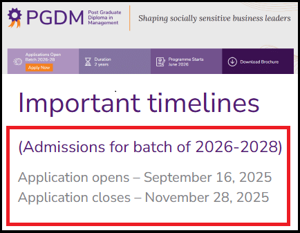 SPJIMR MBA Admission 2026 Open