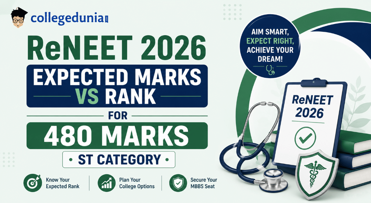 ReNEET 2026 Expected Marks vs Rank for 480 Marks ST Category