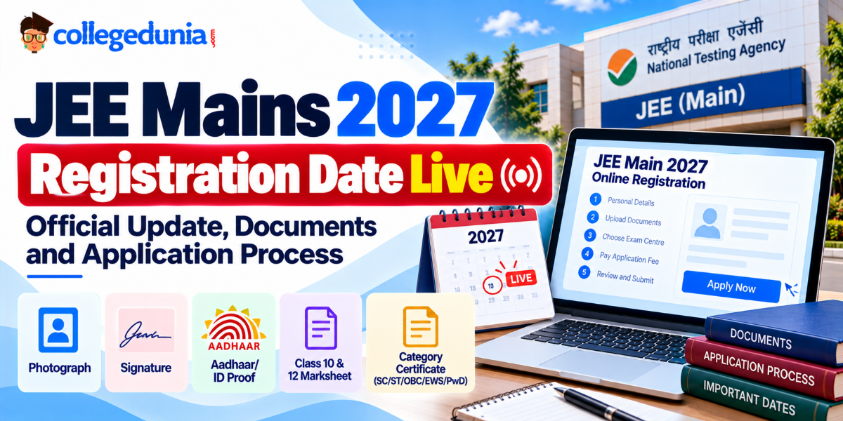 JEE Mains Registration 2027 Date Live