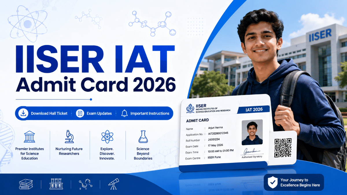IISER IAT Admit Card 2026: Download Hall Ticket, Exam Date, and Instructions