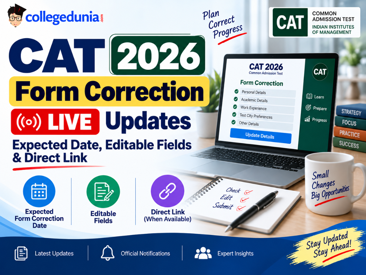 CAT 2026 Form Correction Live Updates