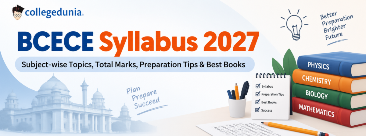 BCECE Syllabus 2027: Subject-wise Topics, Total Marks, Preparation Tips & Best Books