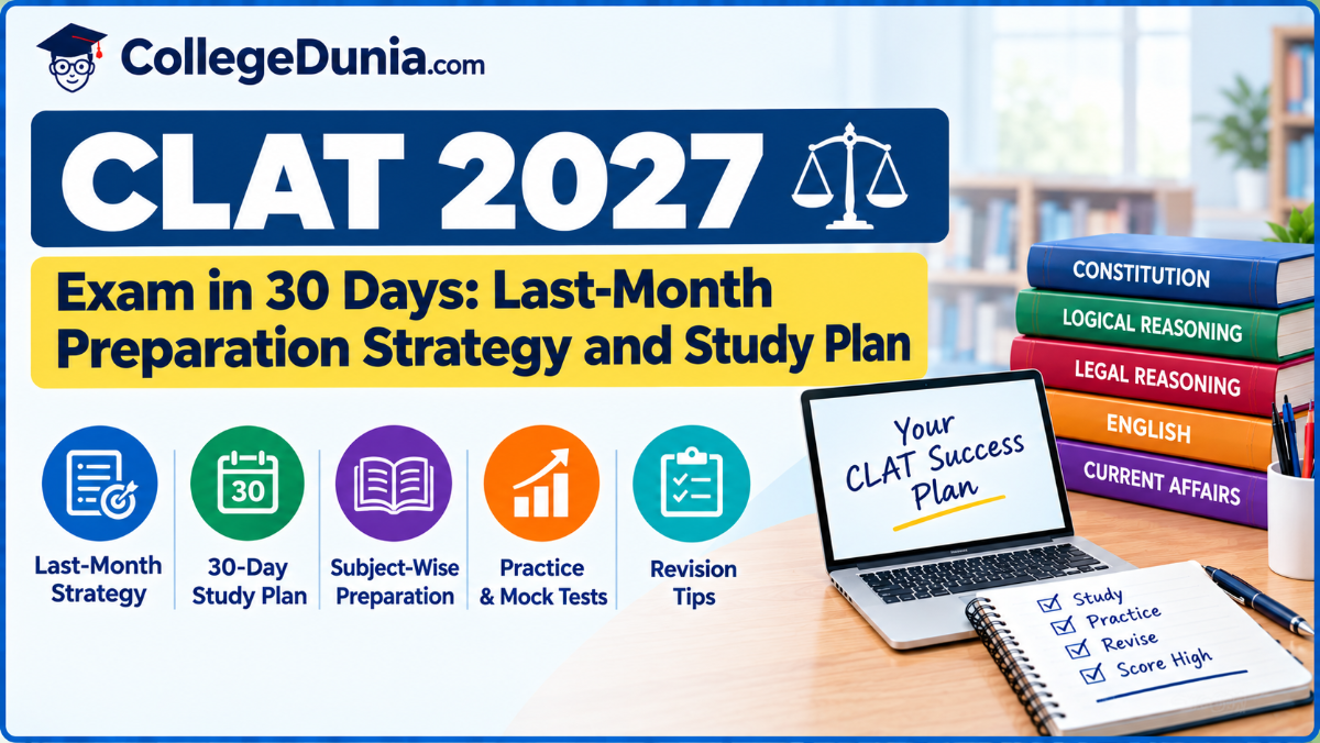 CLAT 2027 Exam 30 Days Preparation Tips