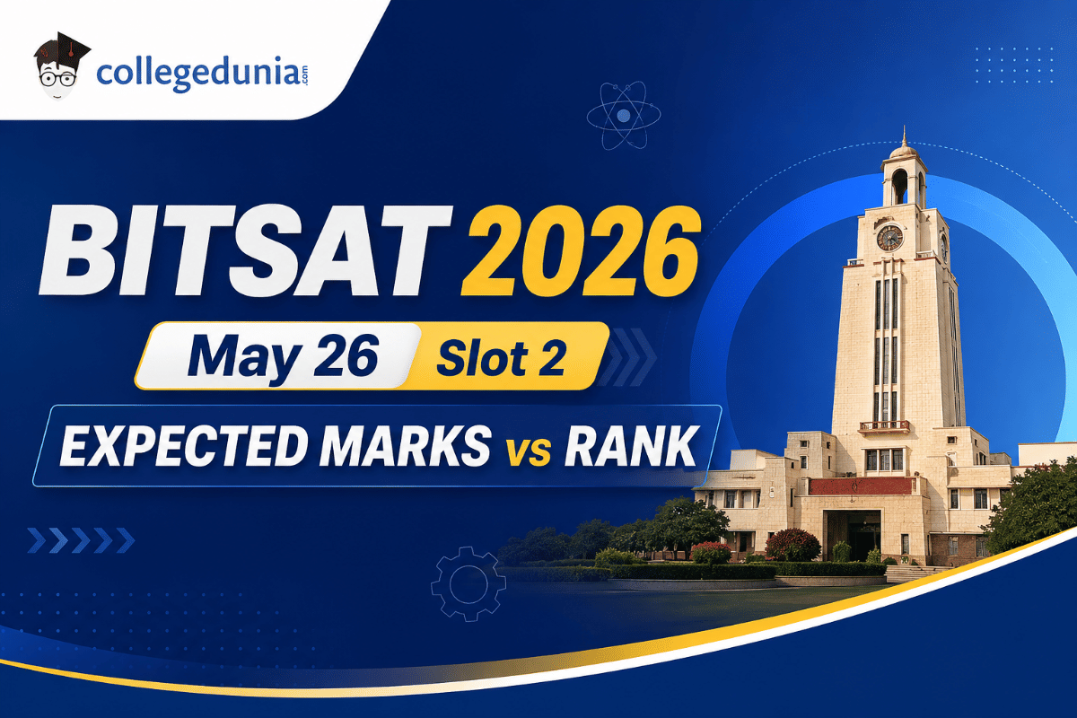BITSAT 2026 May 26 Slot 2 Expected Marks vs Rank