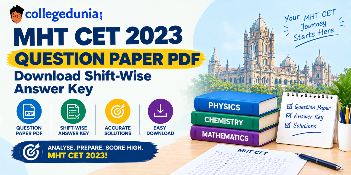 MHT CET Question Paper 2023 PDF