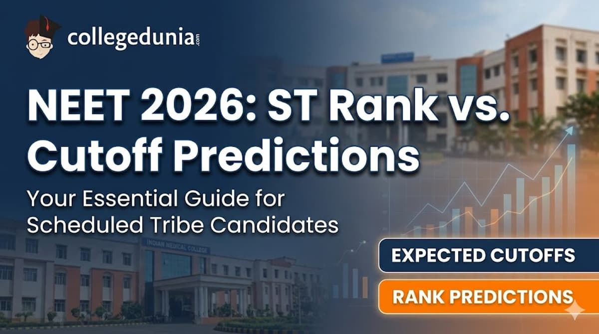 ST Rank vs Cutoff Predictions NEET 2026