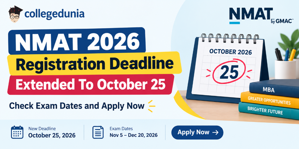 NMAT 2026 Registration Deadline Extended To October 25