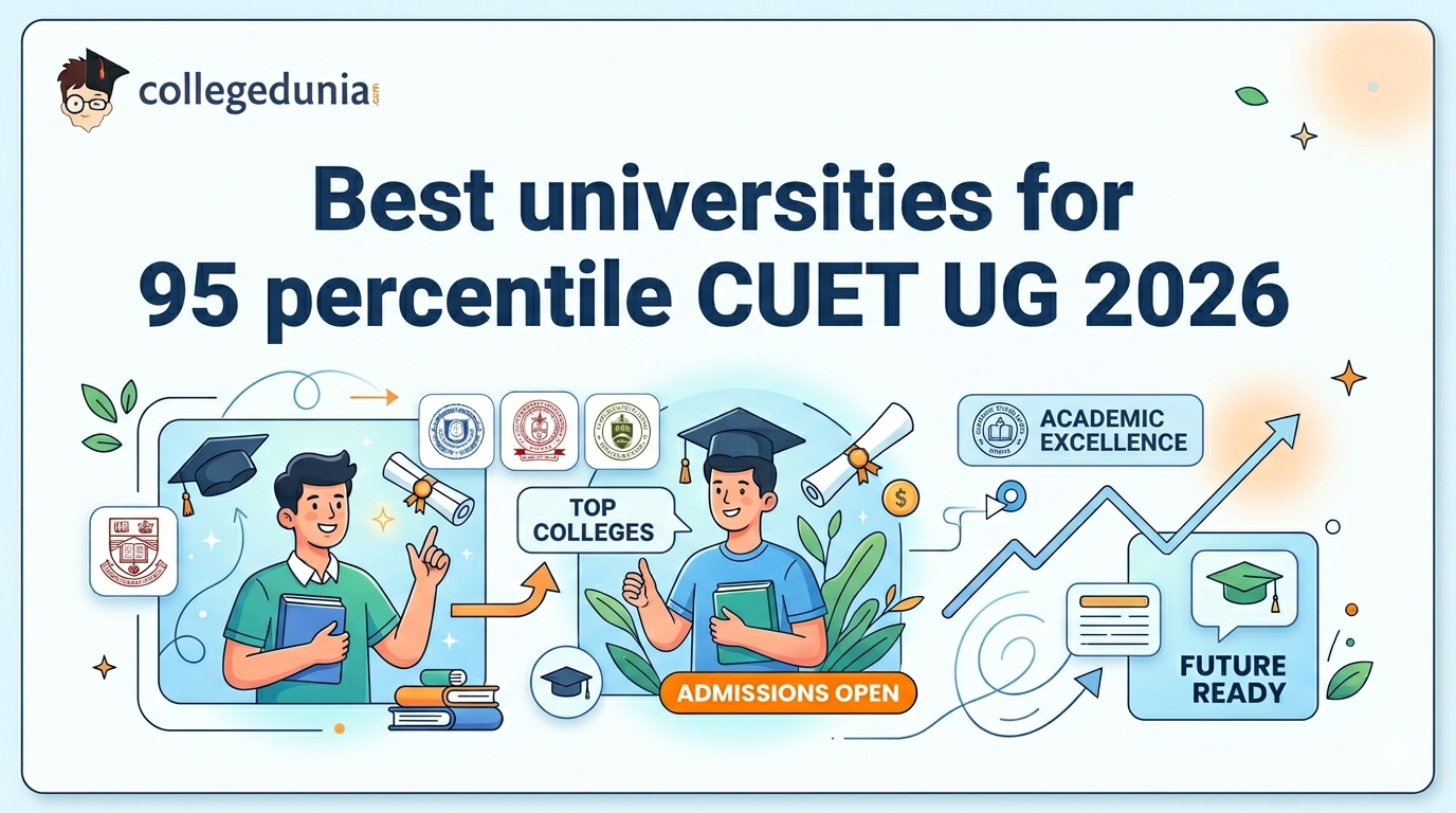 Best universities for 95 percentile CUET UG 2026