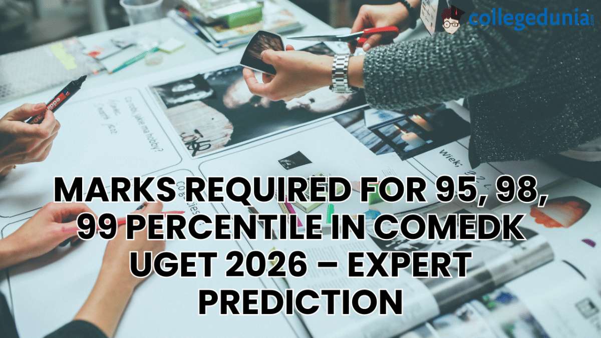 Marks for 95, 98, 99 Percentile in COMEDK UGET 2026