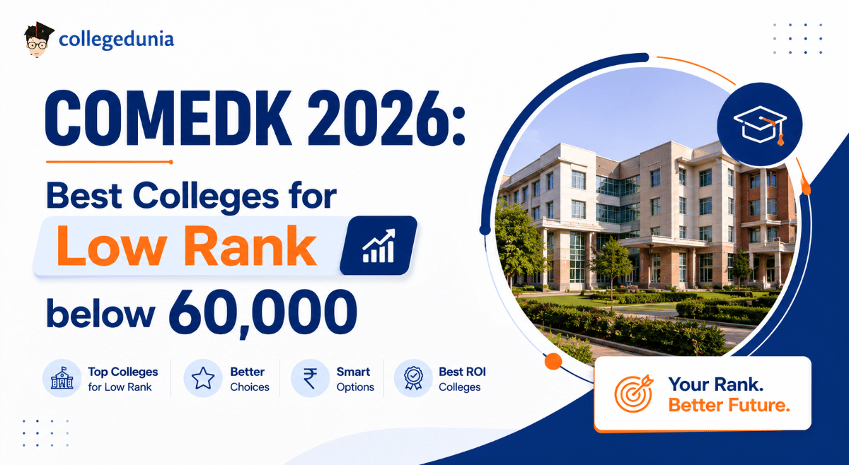 COMEDK 2026: Best Colleges for Low Rank Below 60000