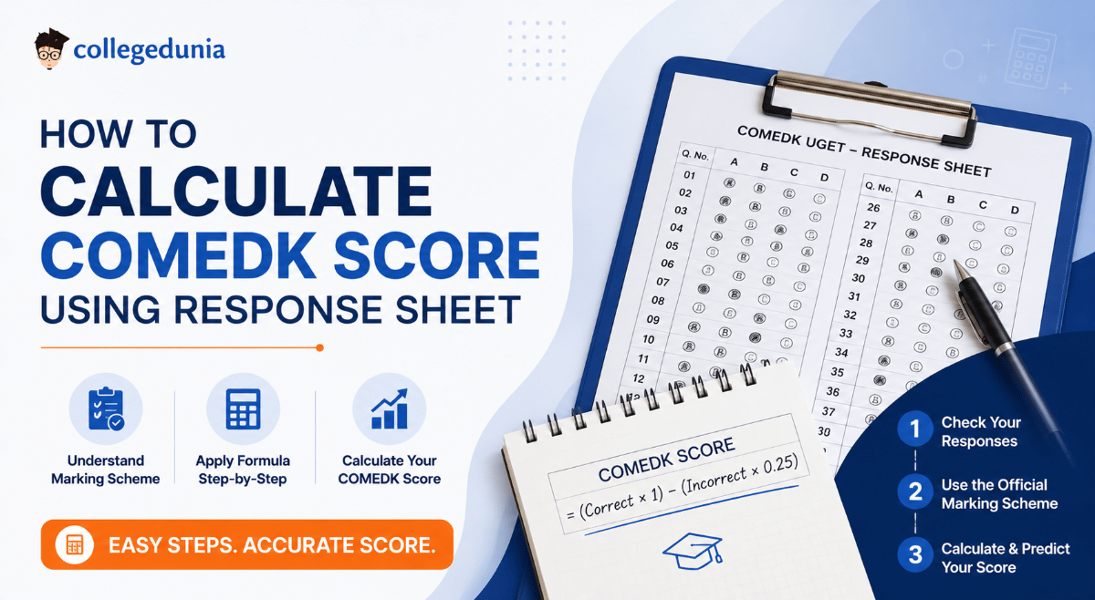 How to Calculate COMEDK Score Using Response Sheet