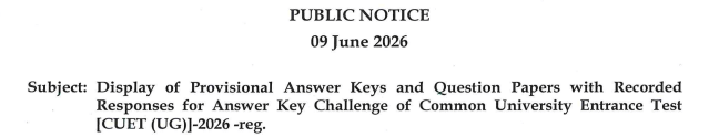 NTA Public Notice