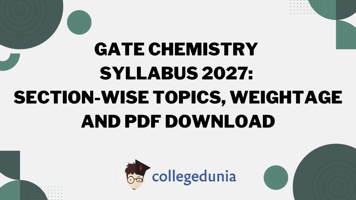 GATE Chemistry Syllabus 2027
