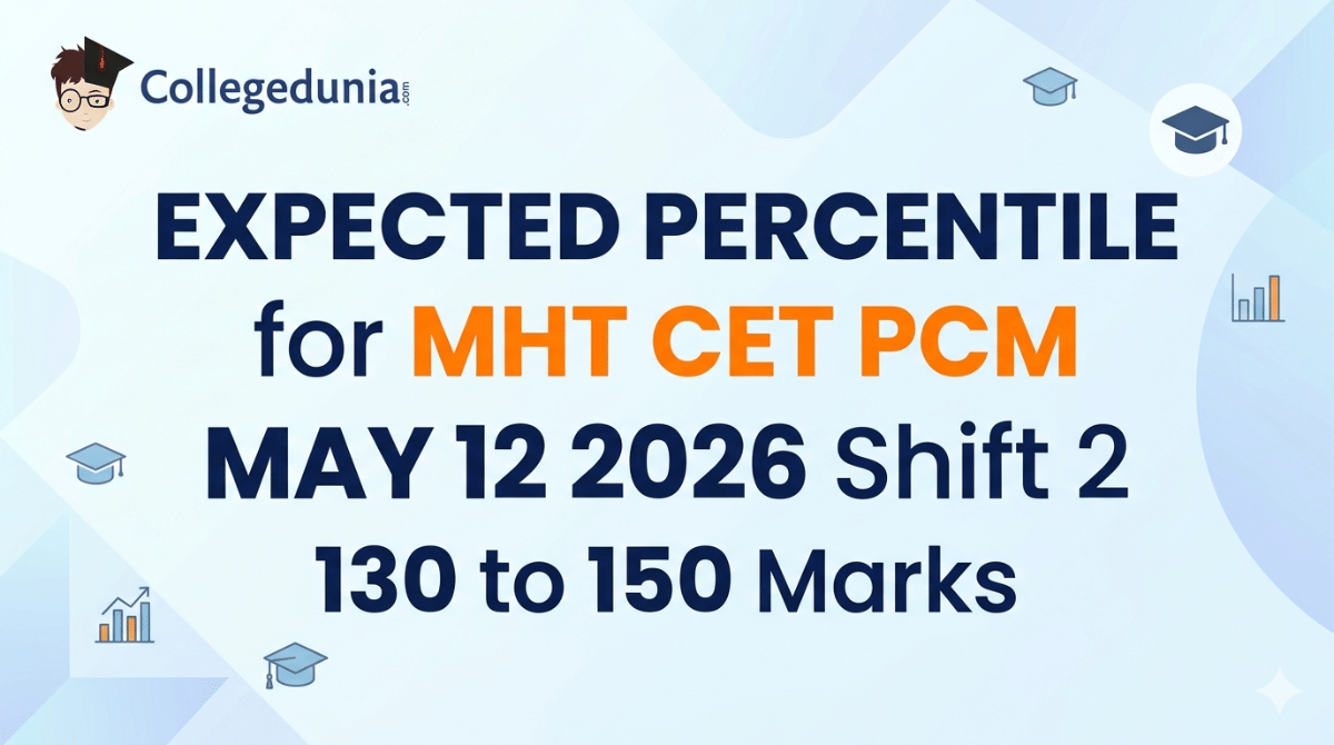 Expected Percentile for MHT CET PCM May 12 2026 Shift 2 – 130 to 150 Marks