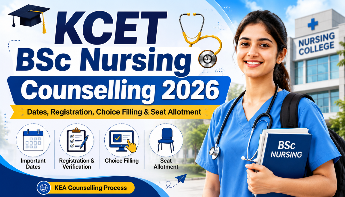 KCET BSc Nursing Counselling 2026