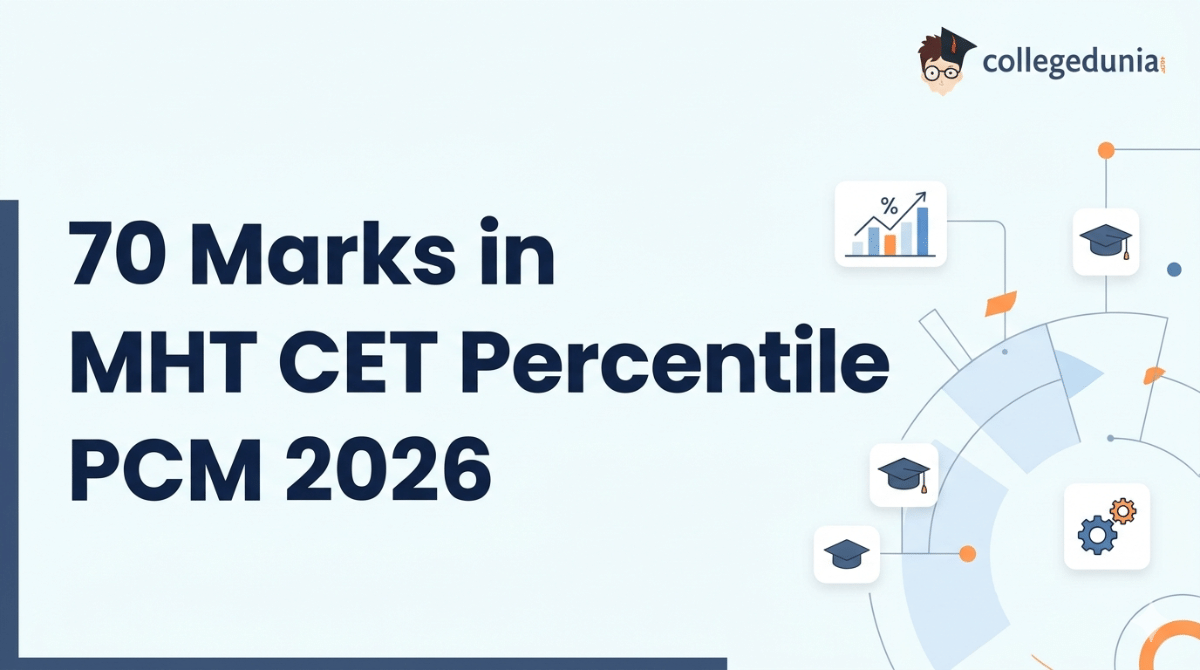 70 Marks in MHT CET Percentile PCM 2026