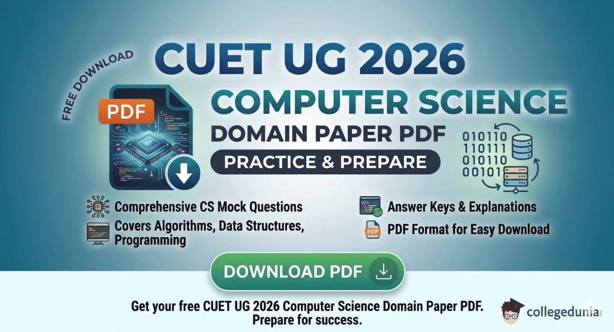 CUET UG Computer Science Sample Paper 2026 PDF