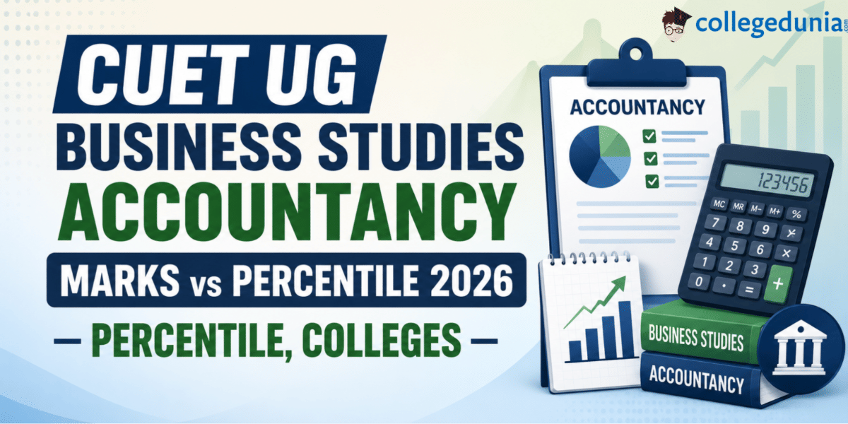 CUET UG Business Studies Accountancy Marks vs Percentile 2026
