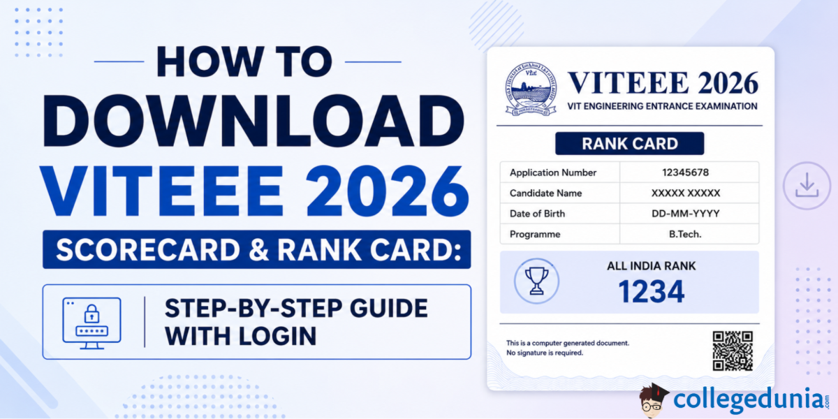 How to Download VITEEE 2026 Scorecard and Rank Card