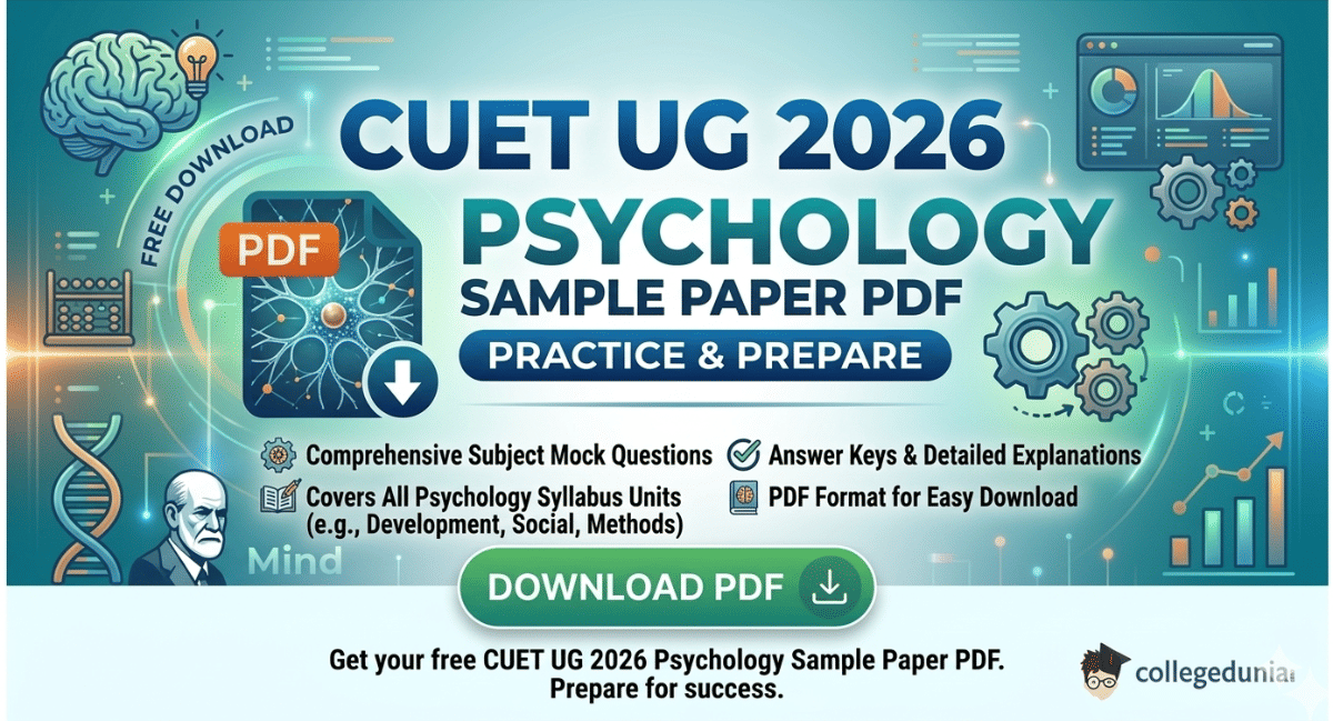 CUET UG Psychology Sample Paper 2026 PDF