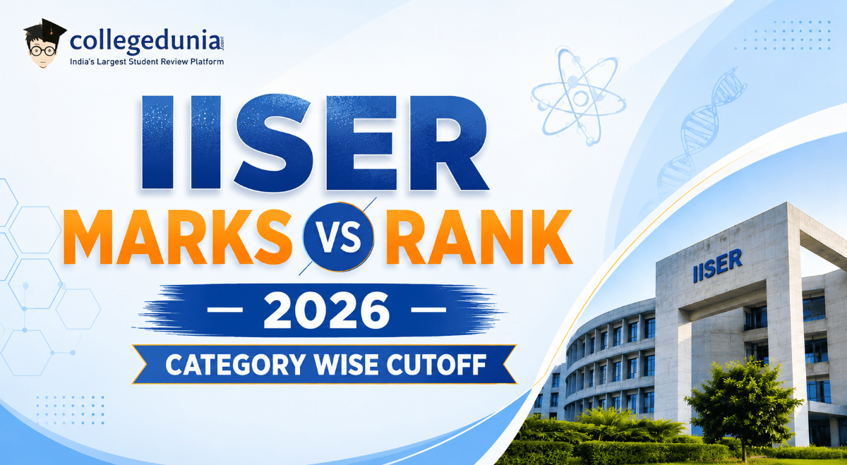 IISER Marks vs Rank 2026 Category Wise Cutoff