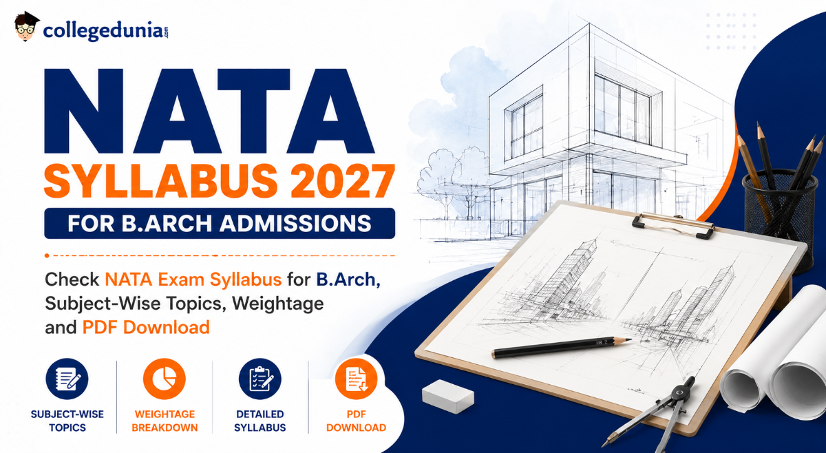 NATA Syllabus 2027: NATA Exam Syllabus for B.Arch, Subject-Wise Topics, Weightage and PDF Download