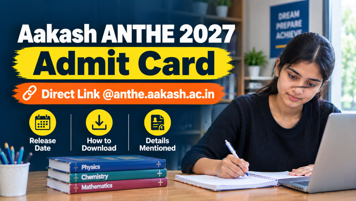 Aakash ANTHE 2026 Admit Card