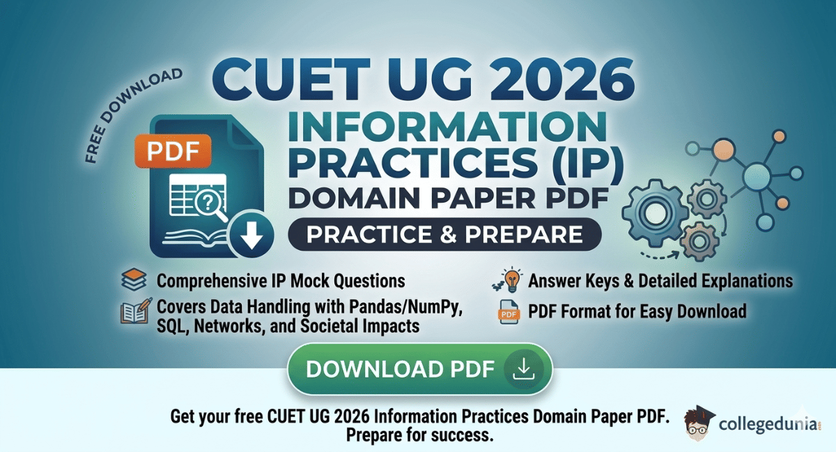 CUET UG Information Practices Sample Paper 2026 PDF