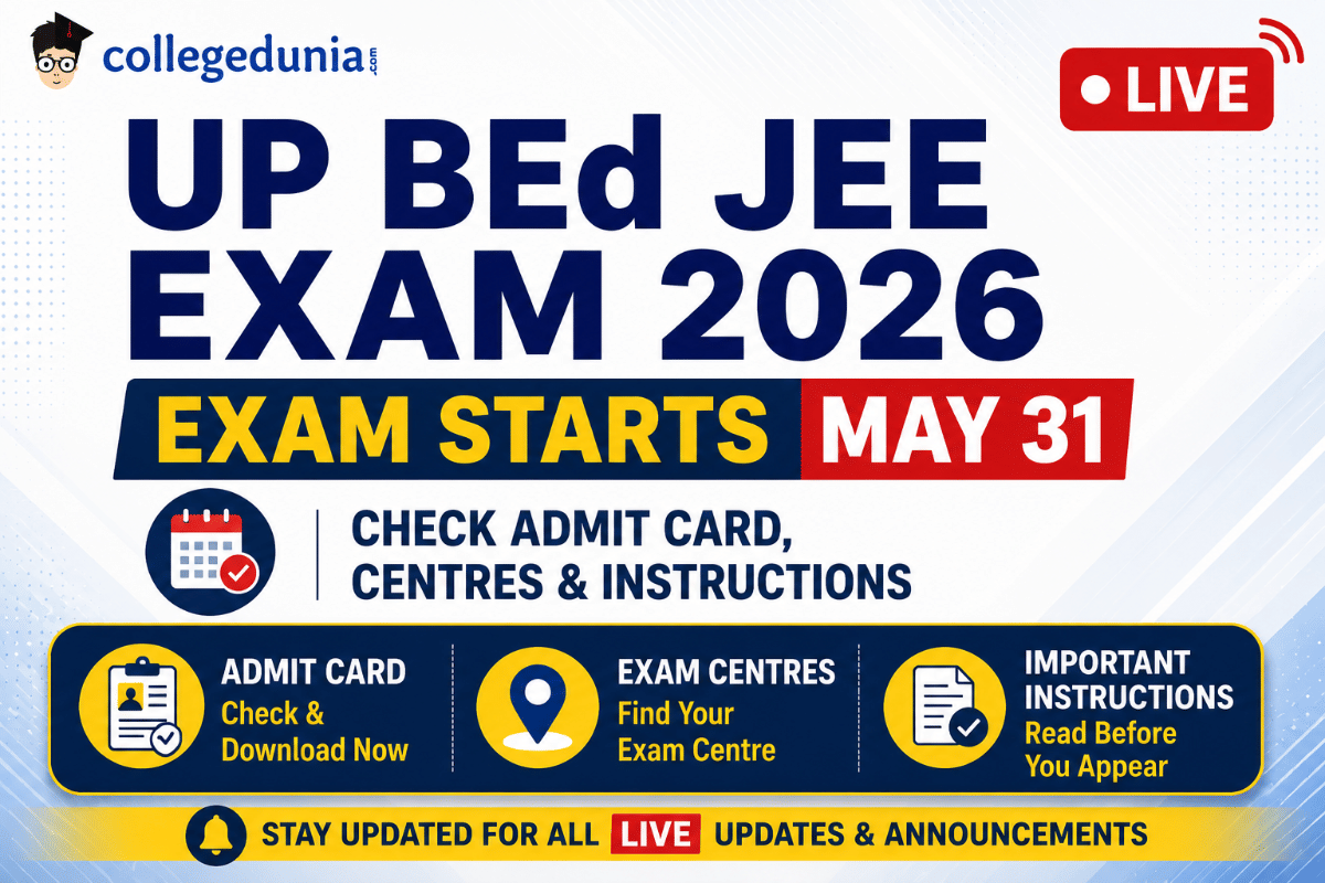 UP BEd JEE Exam 2026 Live