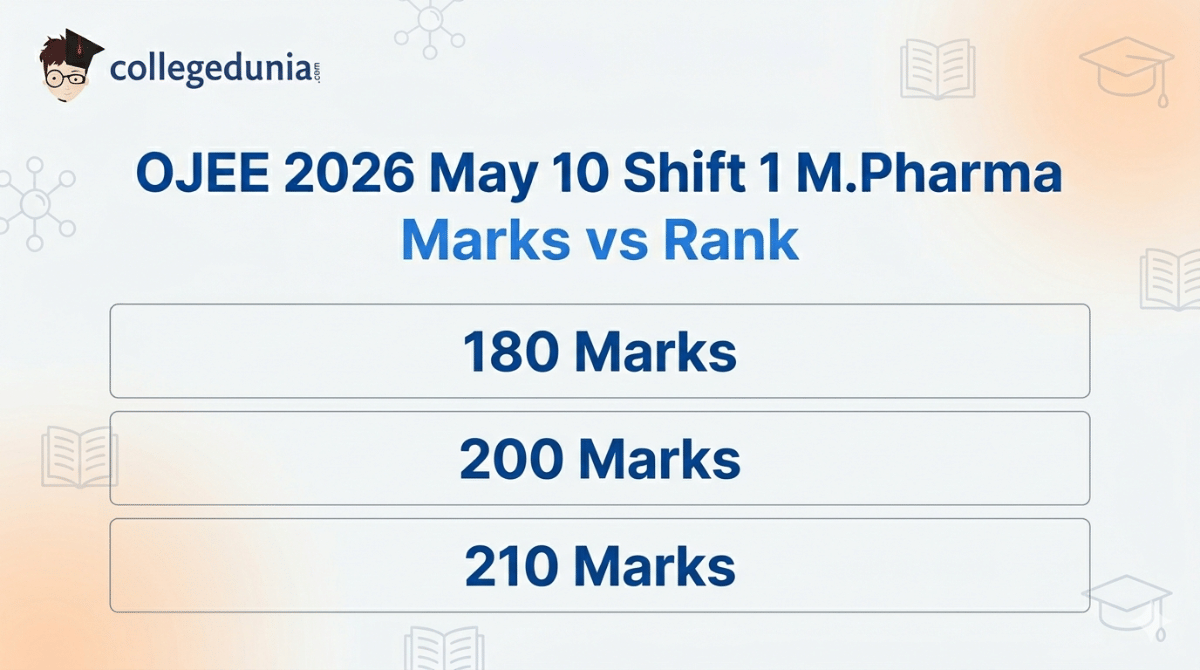 OJEE 2026 May 10 Shift 1 M Pharma Marks vs Rank