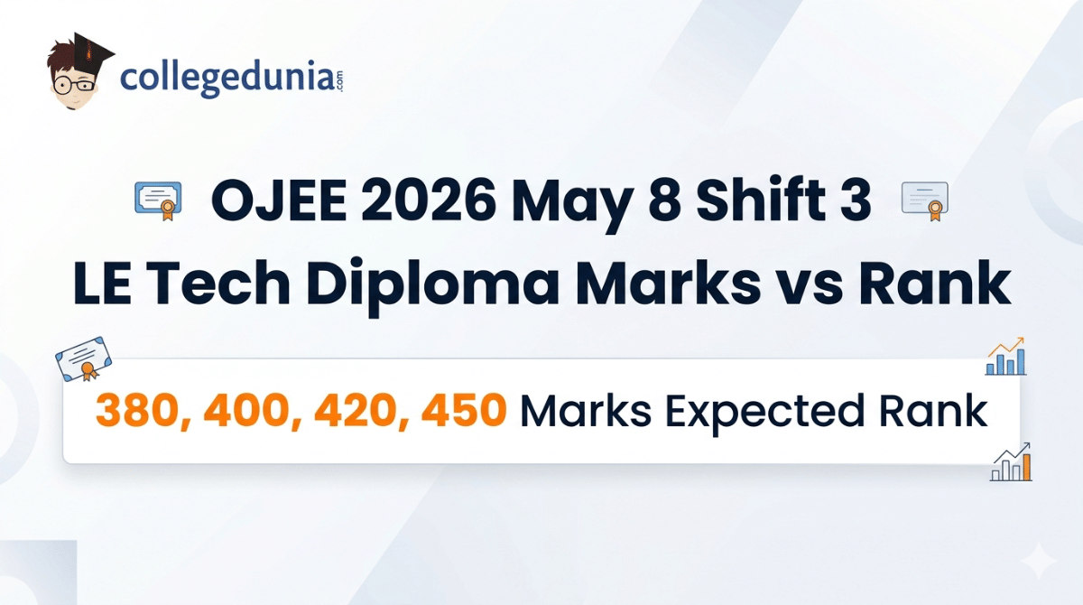OJEE 2026 May 8 Shift 3 LE Tech Diploma Marks vs Rank