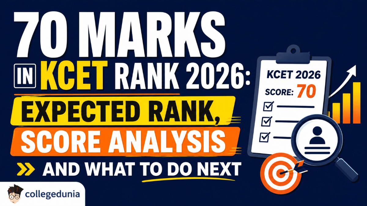70 Marks in KCET Rank 2026