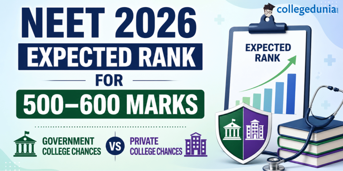 NEET 2026 Expected Rank for 500–600 Marks