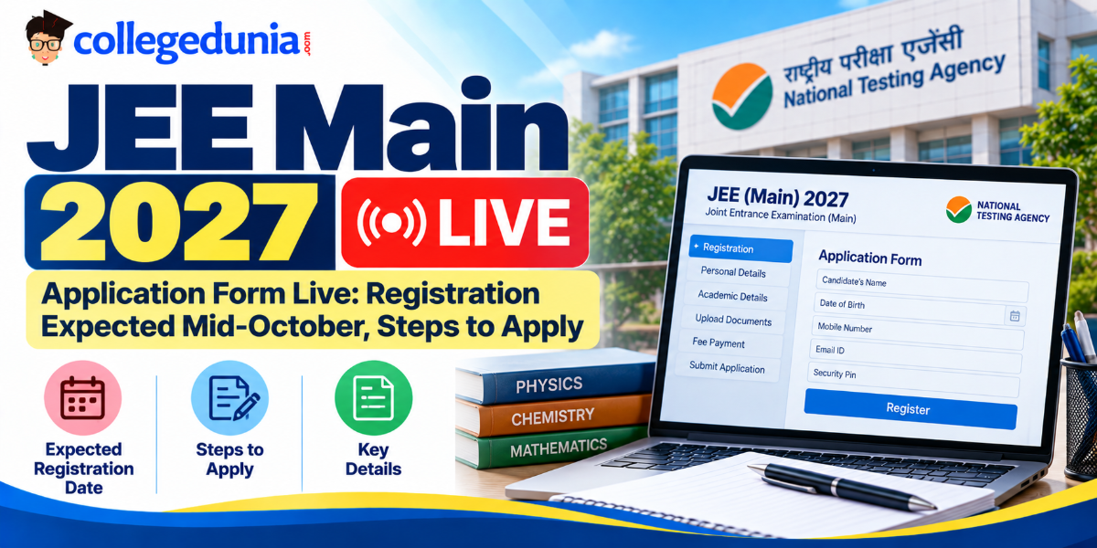 JEE Main 2027 Application Form Live