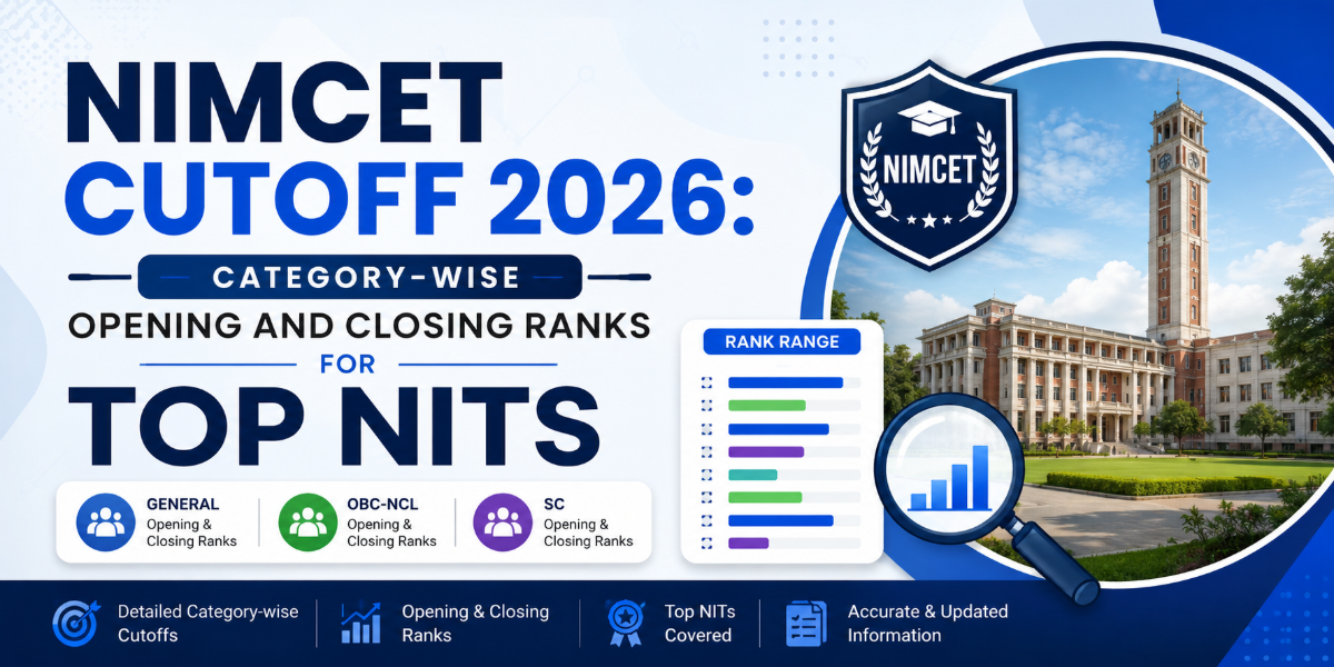 NIMCET Cutoff 2026: Category-Wise Opening and Closing Ranks for Top NITs