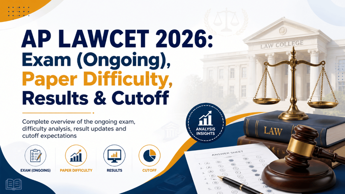 AP LAWCET 2026: Exam (Ongoing), Paper Difficulty, Results & Cutoff