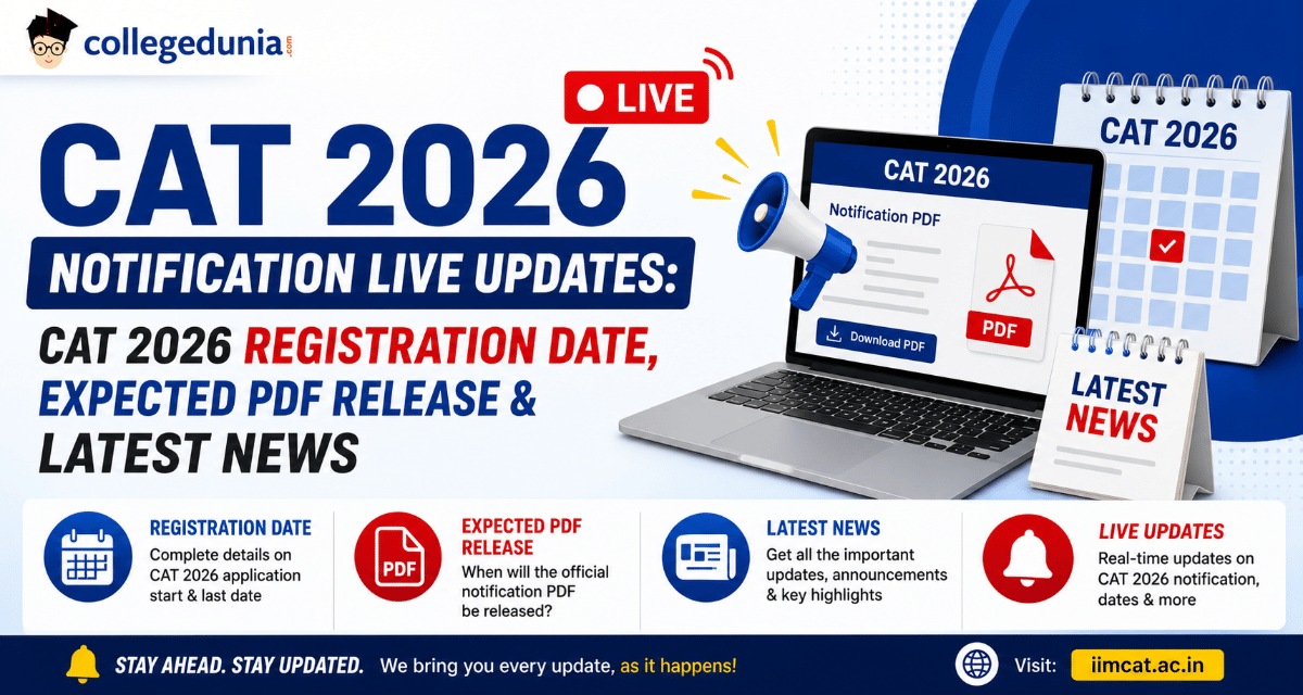 CAT 2026 Notification LIVE Updates