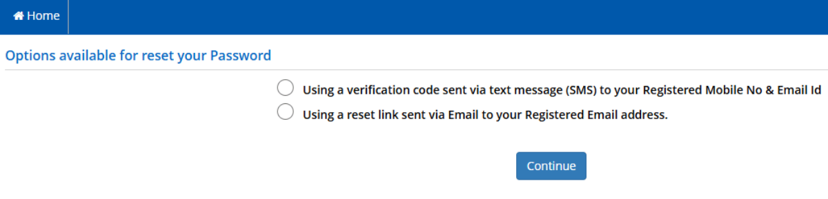 How to reset NEET login password?