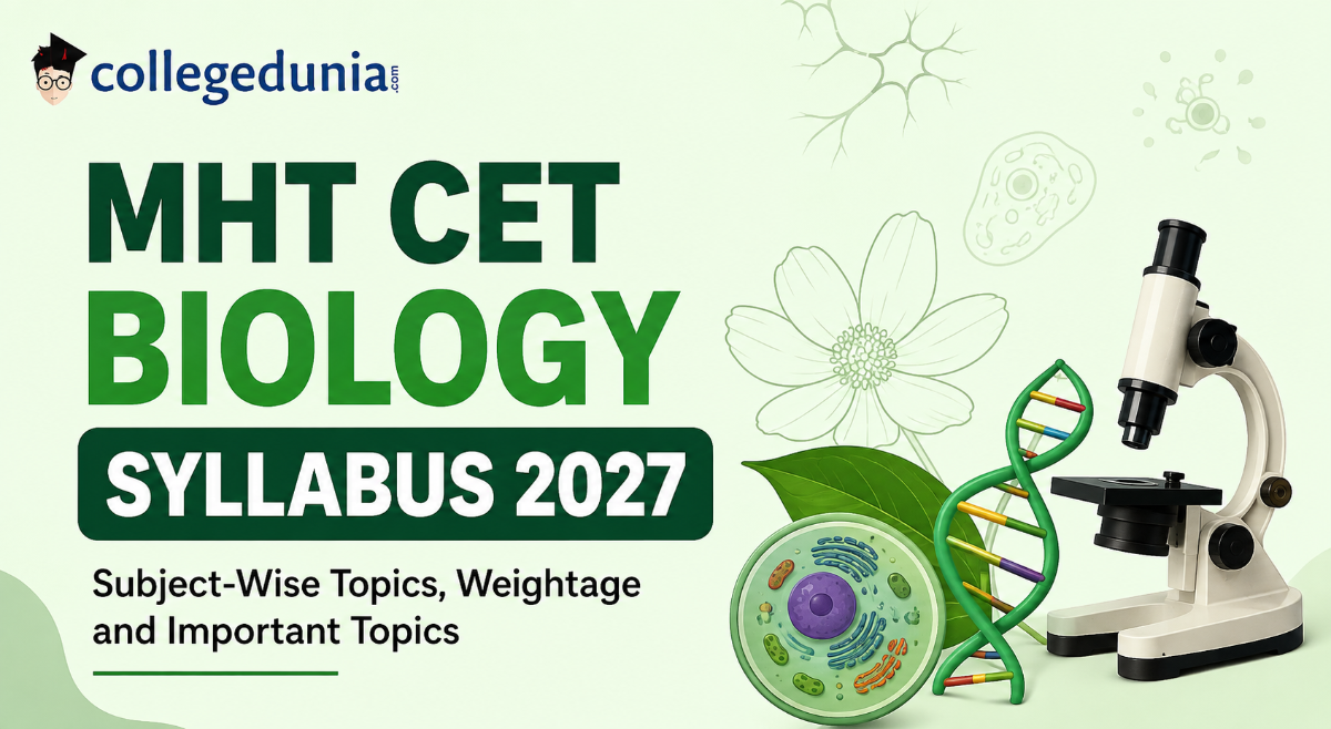 MHT CET Biology Syllabus 2027
