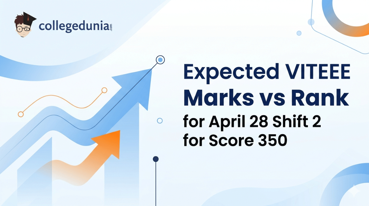 Expected VITEEE Marks vs Rank for April 28 Shift 2 for Score 350 