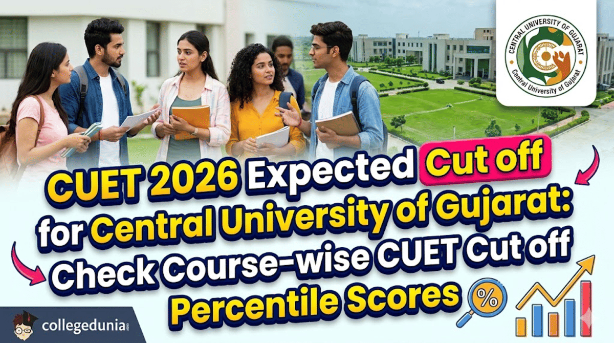 CUET 2026 Expected Cut off for Central University of Gujarat