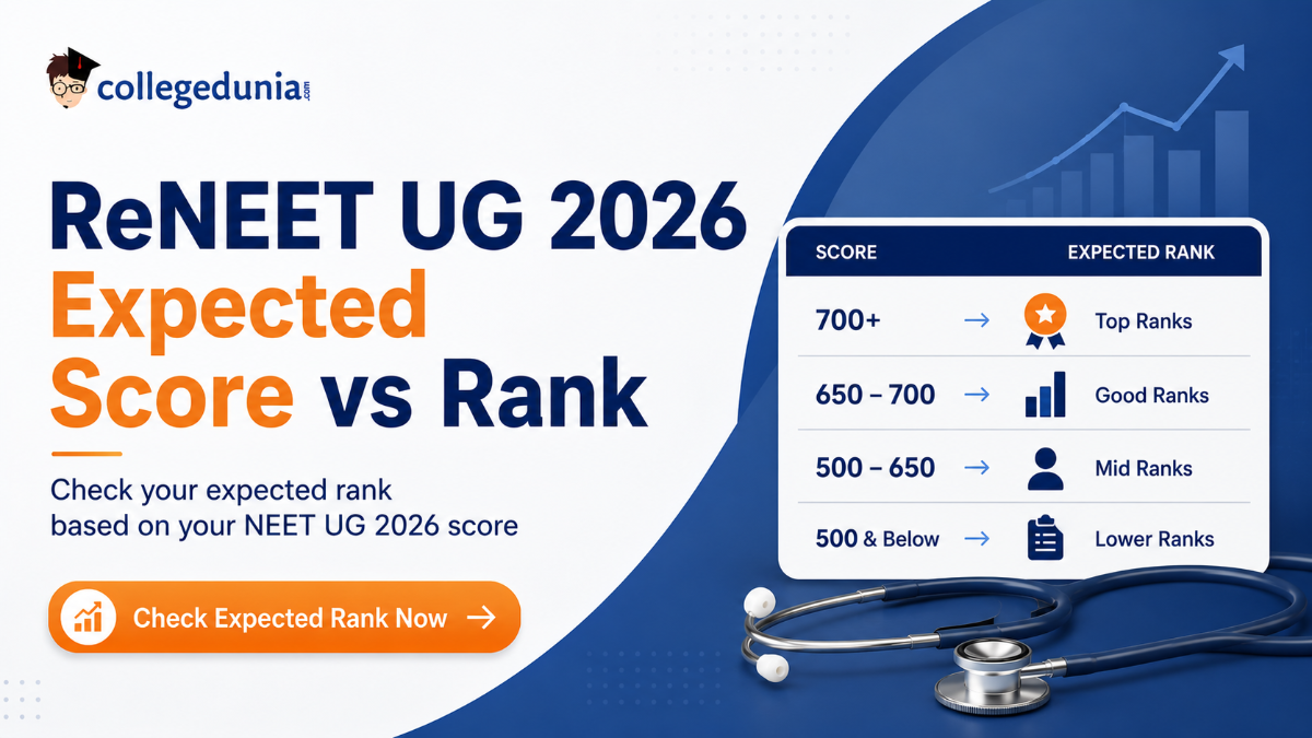 ReNEET UG 2026 Expected Score vs Rank