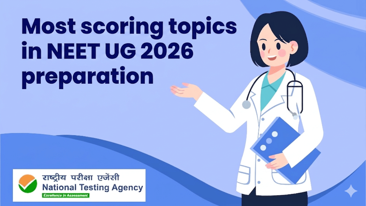 Most scoring topics in NEET UG 2026 preparation