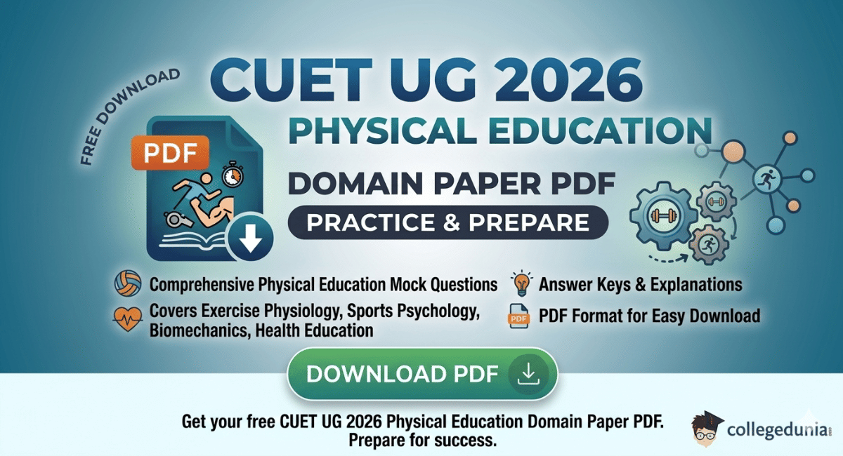 CUET UG Physical Education Sample Paper 2026 PDF